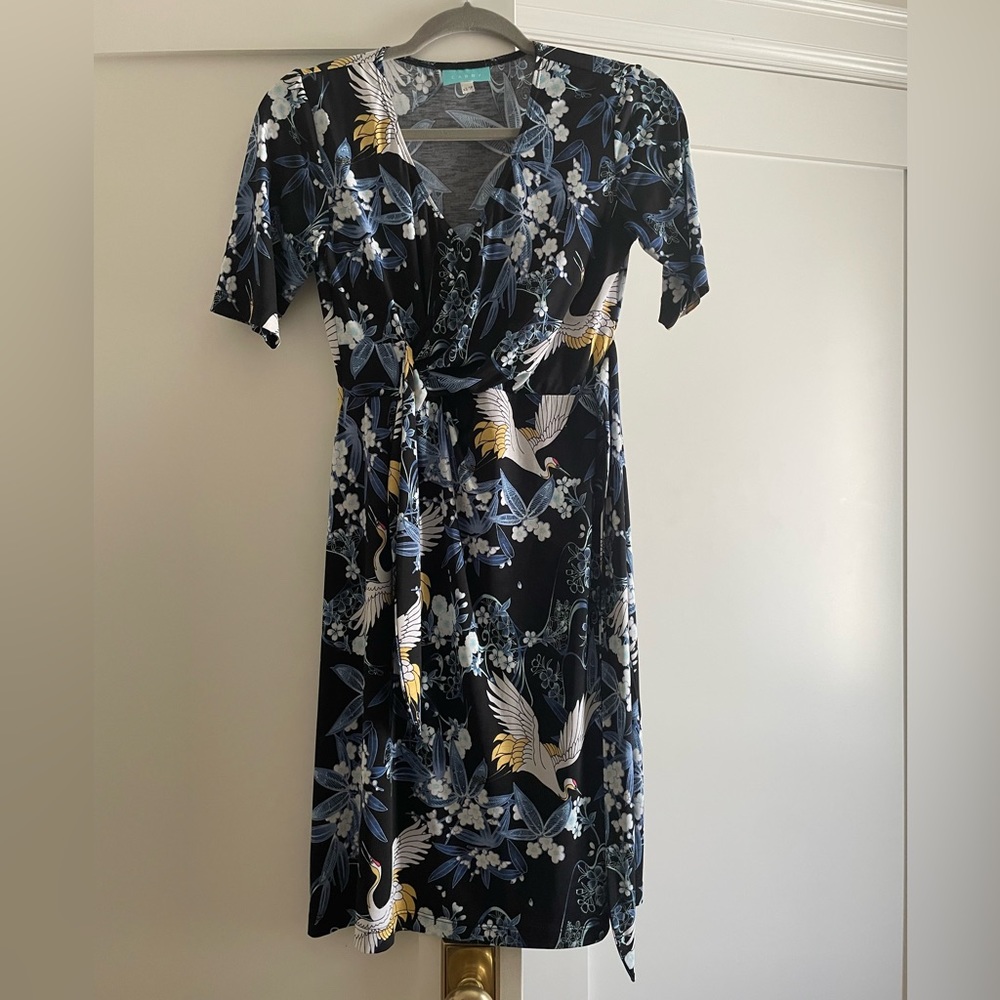 Carry Me Maternity Faux Wrap Dress (XS)